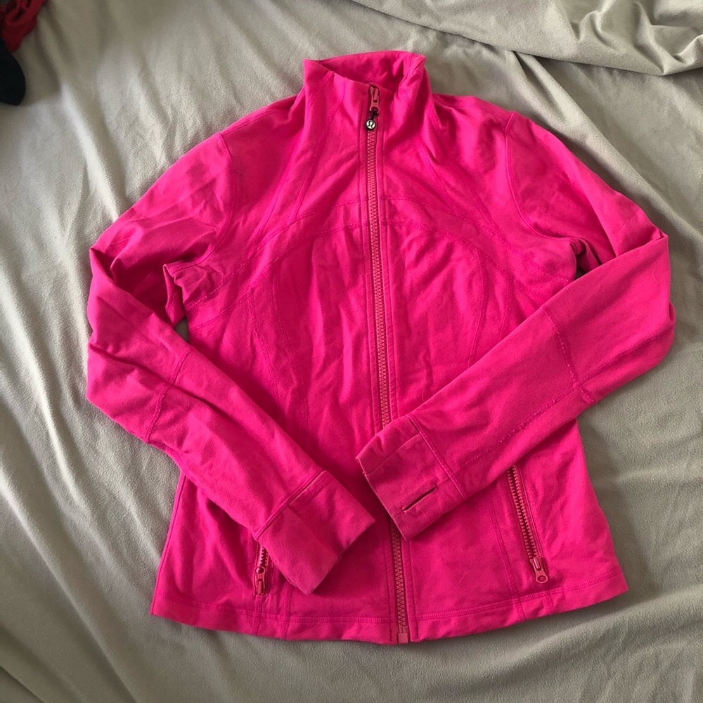Hot pink Lululemon define jacket